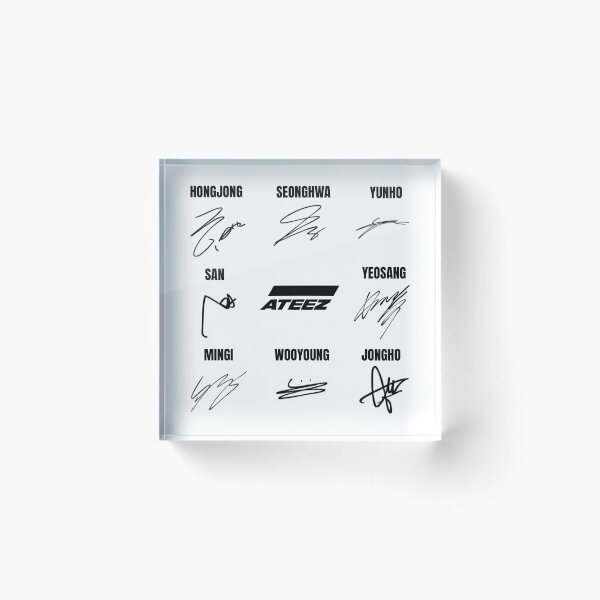 Item preview, ATEEZ - members signatures designed and sold by Enami.