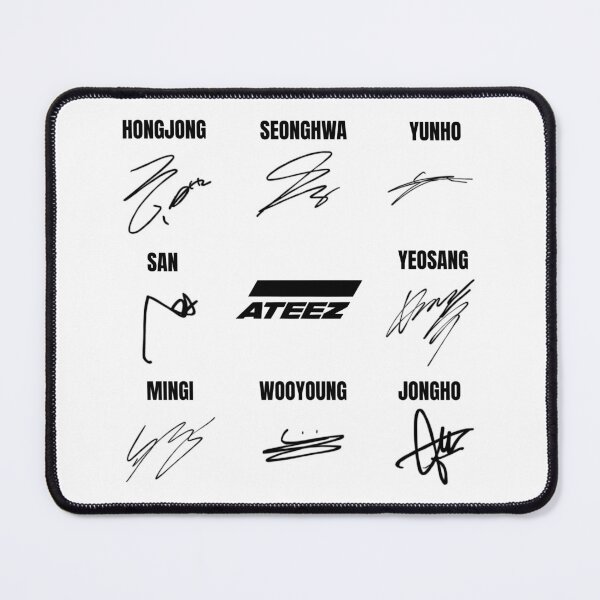 Item preview, ATEEZ - members signatures designed and sold by Enami.