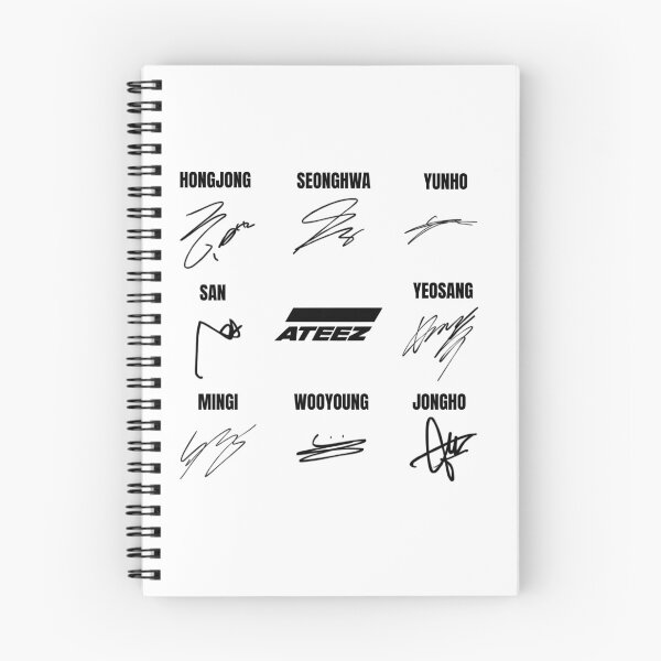 Item preview, ATEEZ - members signatures designed and sold by Enami.