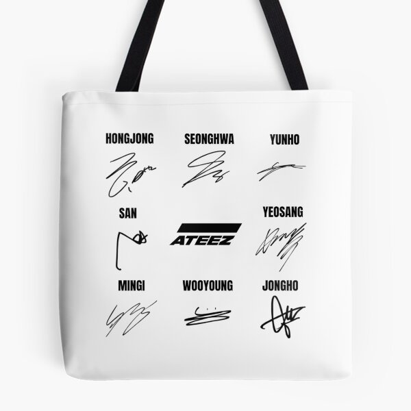 Item preview, ATEEZ - members signatures designed and sold by Enami.