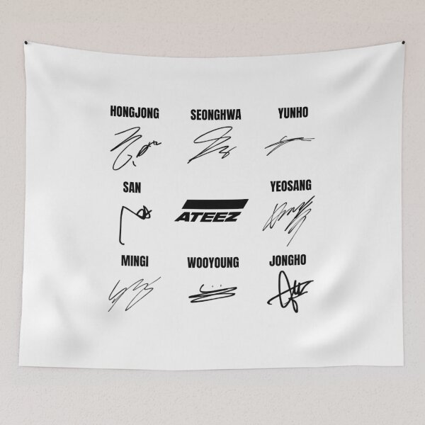Item preview, ATEEZ - members signatures designed and sold by Enami.