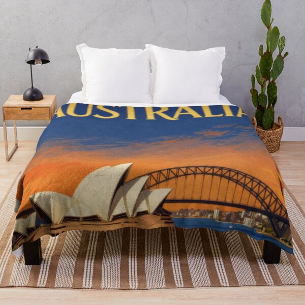 Item preview, Australia VIntage Style Travel Advert designed and sold by Dimensionality.