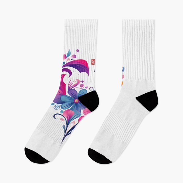 Item preview, Floral Heart: Blooming with Color and Love designed and sold by Fei Long Design Hub.