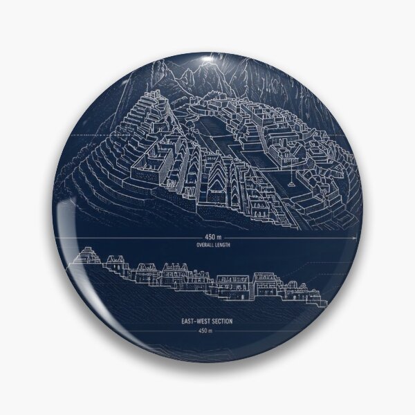 Item preview, Machu Picchu Blueprint designed and sold by SunnyDesign82.