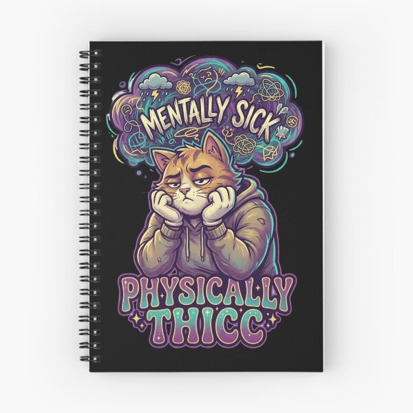 Item preview, Mentally Sick Physically Thicc Anxious Cat Meme designed and sold by thenewall.