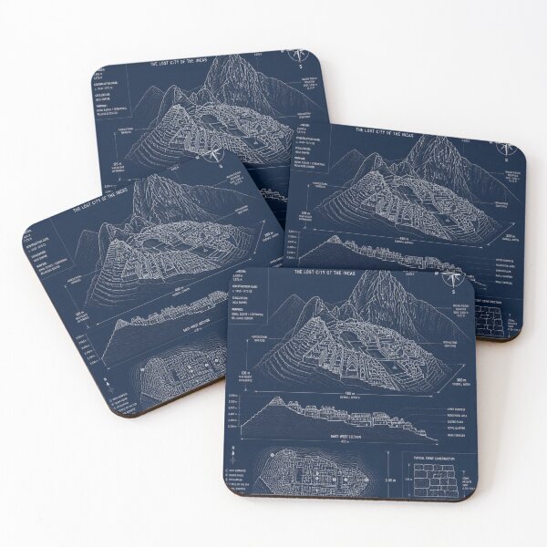 Item preview, Machu Picchu Blueprint designed and sold by SunnyDesign82.