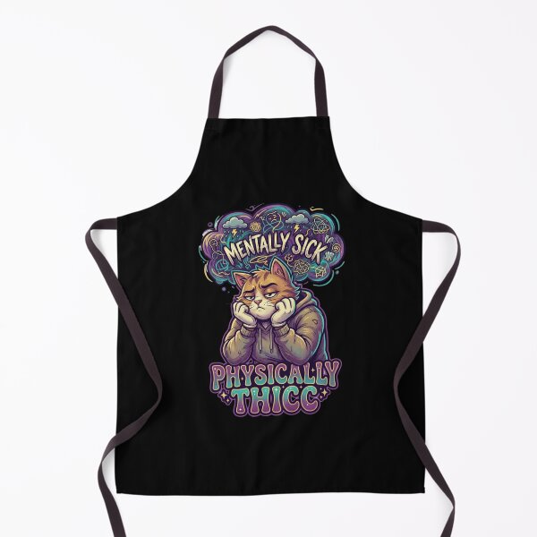Item preview, Mentally Sick Physically Thicc Anxious Cat Meme designed and sold by thenewall.