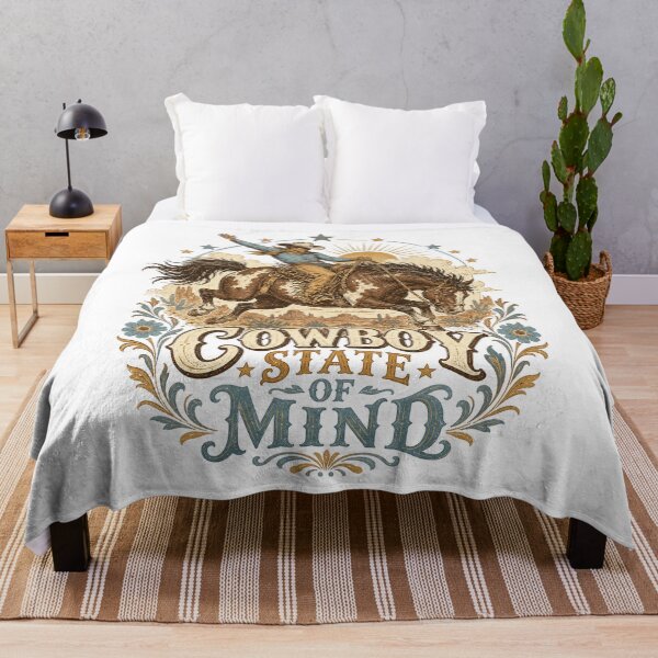 Item preview, Cowboy State of Mind Western Rodeo Graphic designed and sold by Belarte.shop.