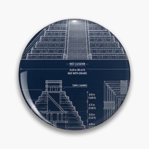 Item preview, Chichen Itza Blueprint designed and sold by SunnyDesign82.