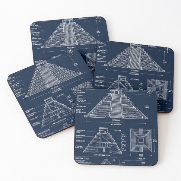 Item preview, Chichen Itza Blueprint designed and sold by SunnyDesign82.
