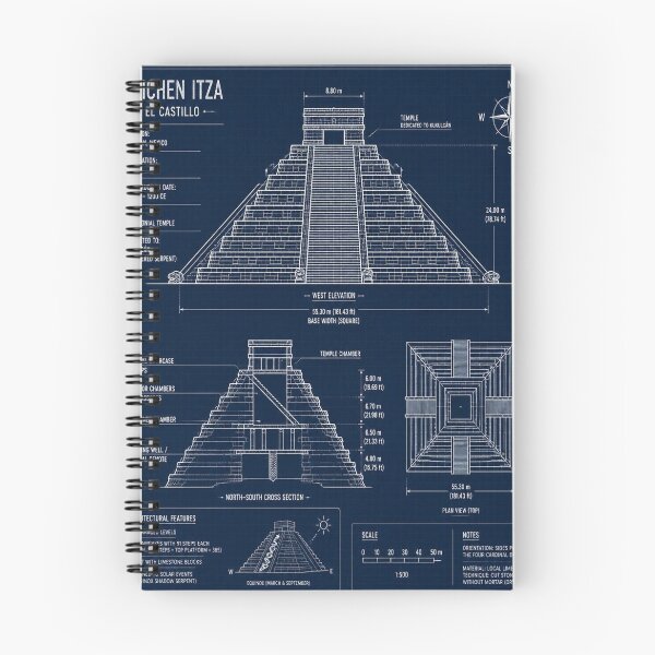Artikelvorschau, Chichen Itza Blueprint entworfen und verkauft von SunnyDesign82.