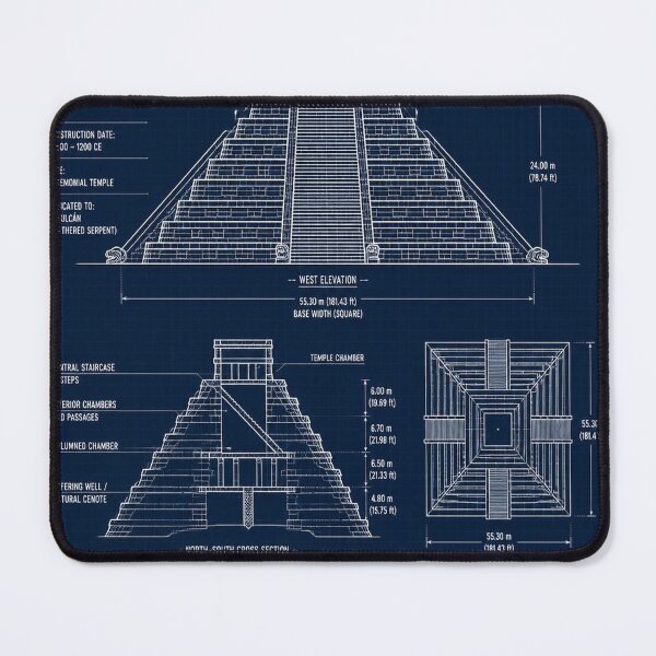 Artikelvorschau, Chichen Itza Blueprint entworfen und verkauft von SunnyDesign82.