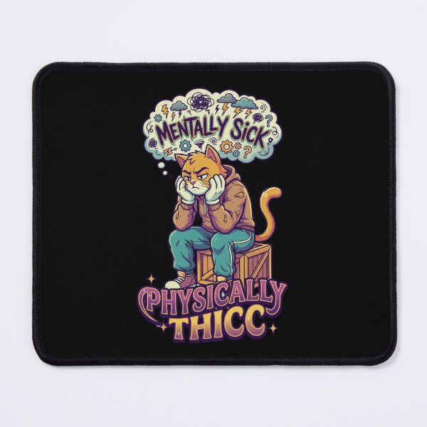 Item preview, Mentally Sick Physically Thicc Grumpy Cat Crate designed and sold by thenewall.