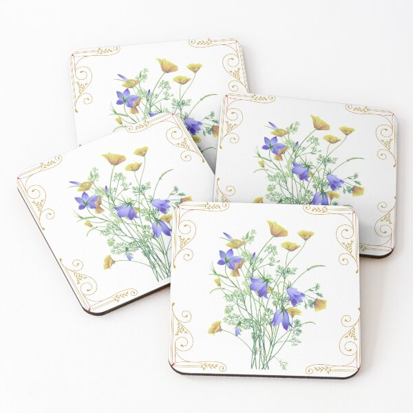Item preview, Meadow Wildflower Botanical Pattern designed and sold by NocturnBotany.