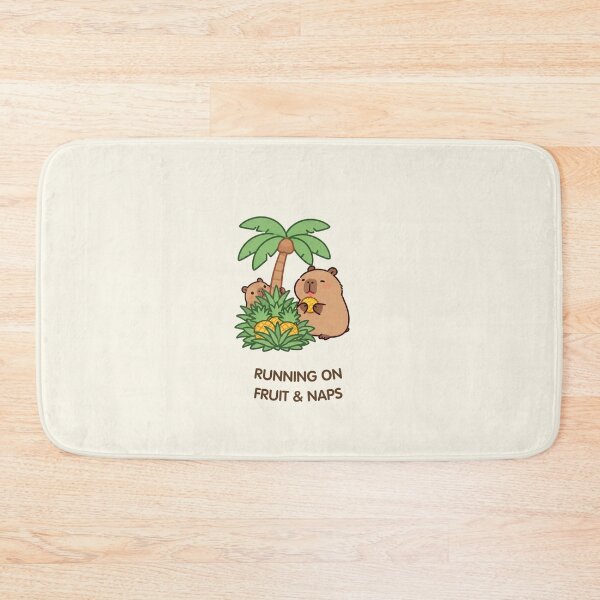 Item preview, Running on Fruit & Naps – Pineapple Capybara  designed and sold by BCapybara.
