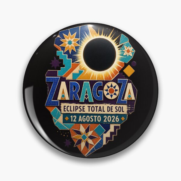 Item preview, Zaragoza Eclipse Total de Sol 2026 Spain designed and sold by Print Loft.