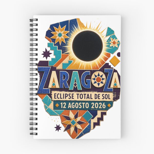 Item preview, Zaragoza Eclipse Total de Sol 2026 Spain designed and sold by Print Loft.