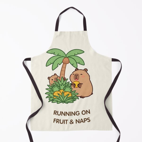 Item preview, Running on Fruit & Naps – Pineapple Capybara designed and sold by BCapybara.