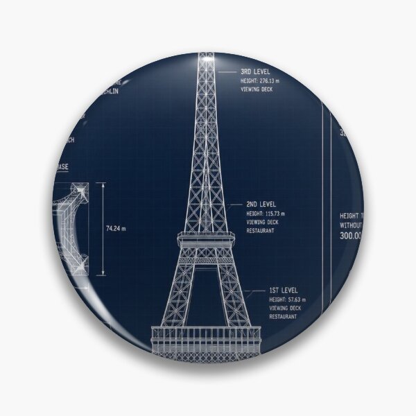 Artikelvorschau, Eiffel Tower Blueprint entworfen und verkauft von SunnyDesign82.