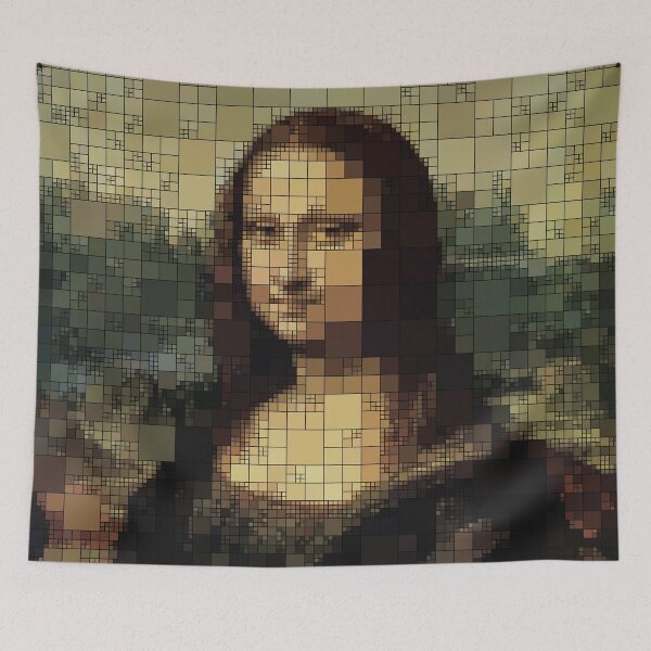 Item preview, Mona Lisa on tiles designed and sold by PopAlien.