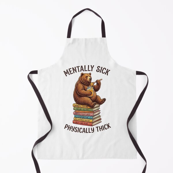 Item preview, Mentally Sick Physically Thick Funny Bear Books designed and sold by thenewall.