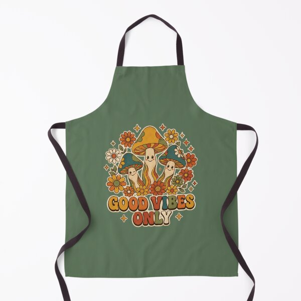 Item preview, Groovy Retro Mushroom Good Vibes Only Design designed and sold by Theshop611.