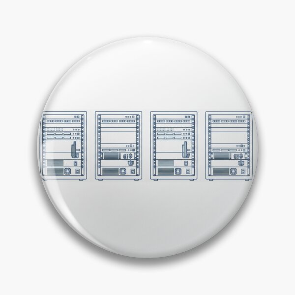 Item preview, Server Rack Silhouette Pattern - Homelab Blueprint Deskmat Design designed and sold by Node & Switch.