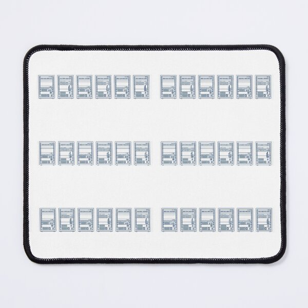 Item preview, Server Rack Silhouette Pattern - Homelab Blueprint Deskmat Design designed and sold by Node & Switch.