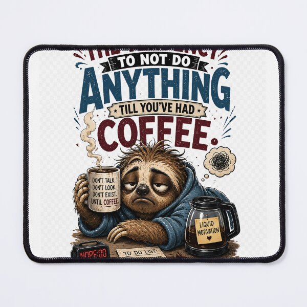 Item preview, The coffee before anything sloth designed and sold by urbanshop7.