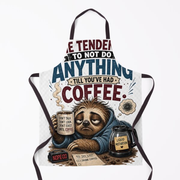 Item preview, The coffee before anything sloth designed and sold by urbanshop7.