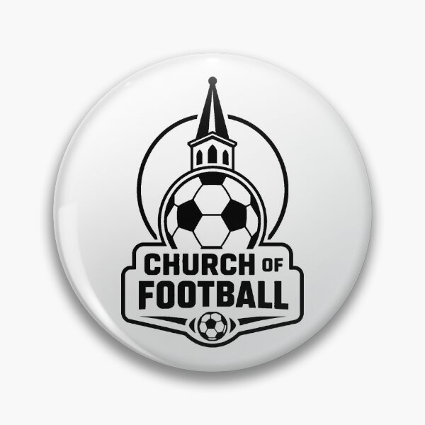 Item preview, Church of Football (Soccer) Sports Fandom Black designed and sold by DredMuunStudios.
