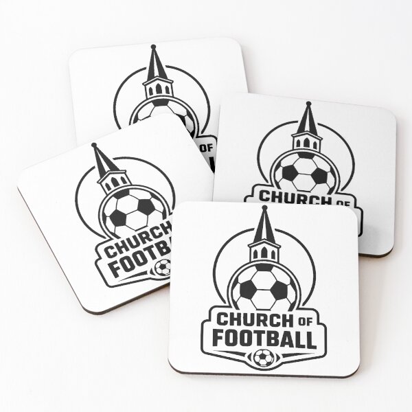 Item preview, Church of Football (Soccer) Sports Fandom Black designed and sold by DredMuunStudios.