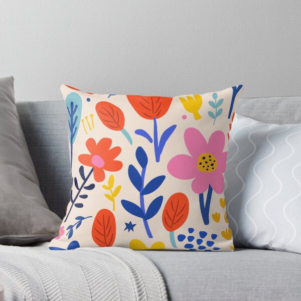 Item preview, Abstract Colorful Spring Flowers Boho Botanical designed and sold by FaizArtShop.