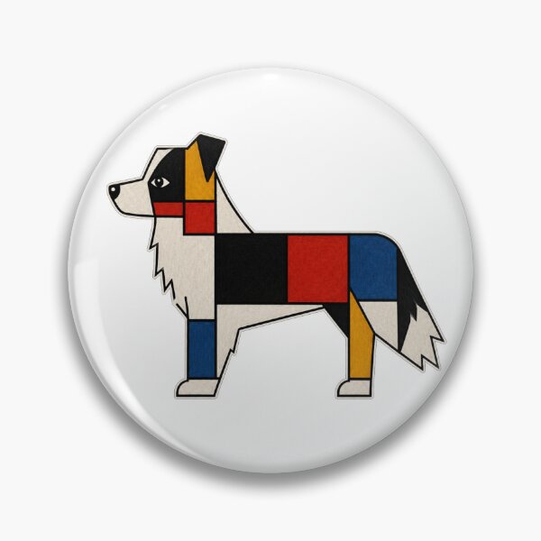 Item preview, Mondrian Border Collie designed and sold by BarkhausStudio.