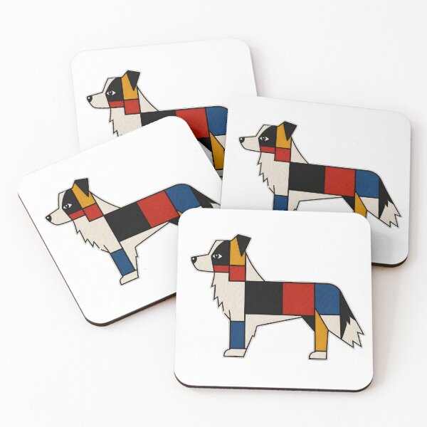 Item preview, Mondrian Border Collie designed and sold by BarkhausStudio.
