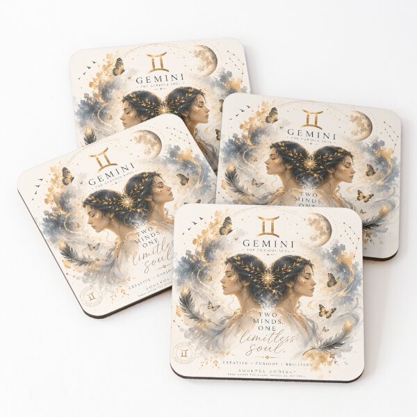 Item preview, Gemini Zodiac Wall Art - Twin Souls designed and sold by SoulfulStudio.