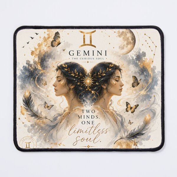 Item preview, Gemini Zodiac Wall Art - Twin Souls designed and sold by SoulfulStudio.