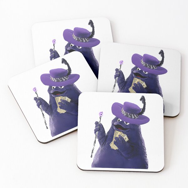 Item preview, Purple Monster Pimp Character Holding Money Cash designed and sold by shoppingforyou ⭐⭐⭐⭐⭐.