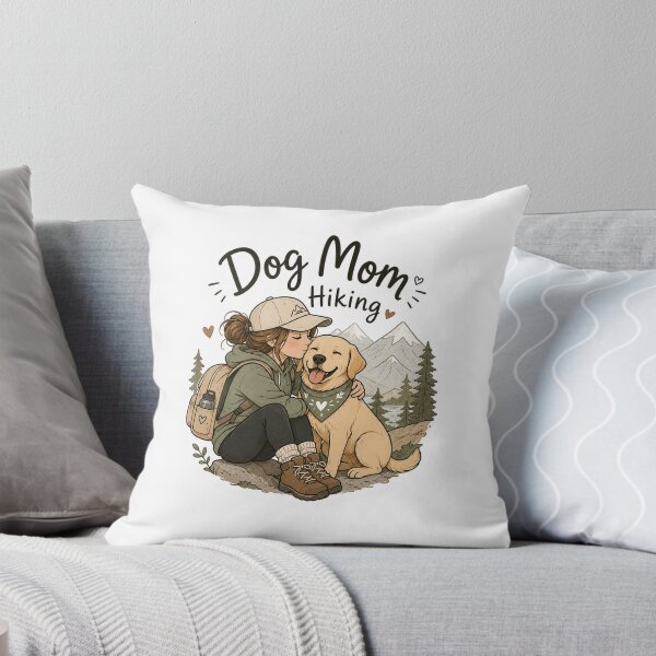 Item preview, Dog Mom Hiking – Golden Retriever Trail Illustration designed and sold by SMARTKIT  DESIGNAGENCY.