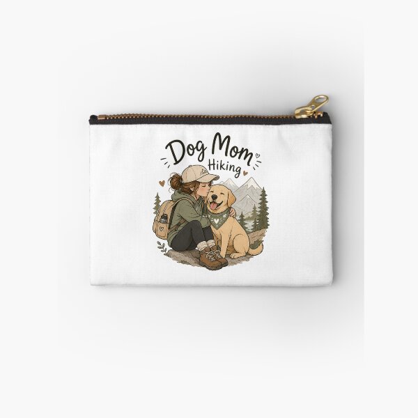 Item preview, Dog Mom Hiking – Golden Retriever Trail Illustration designed and sold by SMARTKIT  DESIGNAGENCY.