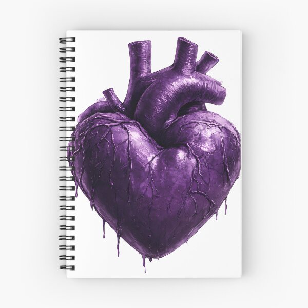Item preview, Gothic Purple Heart with Blood Drips designed and sold by Lilith.3x313 Vault.
