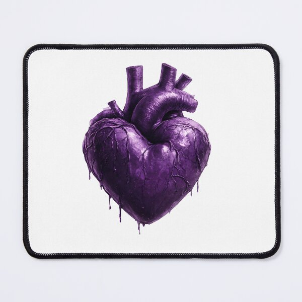 Item preview, Gothic Purple Heart with Blood Drips designed and sold by Lilith.3x313 Vault.