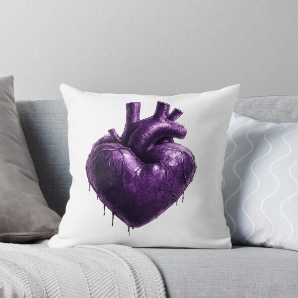 Item preview, Gothic Purple Heart with Blood Drips designed and sold by Lilith.3x313 Vault.