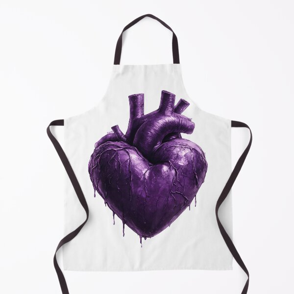 Item preview, Gothic Purple Heart with Blood Drips designed and sold by Lilith.3x313 Vault.