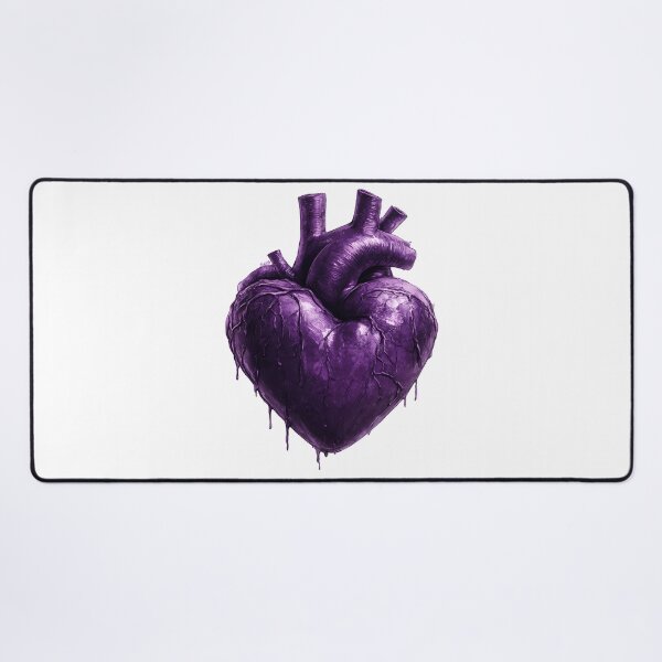 Item preview, Gothic Purple Heart with Blood Drips designed and sold by Lilith.3x313 Vault.