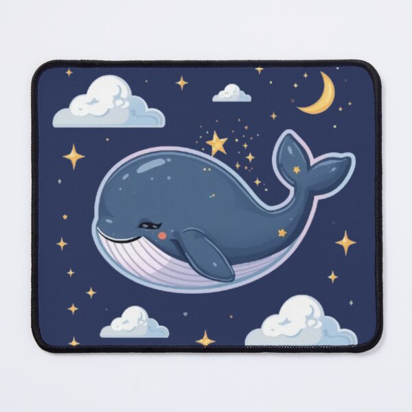 Item preview, Cute Cosmic Baby Whale Kawaii Sticker | Dreamy Moon & Stars Design designed and sold by Stylestickers55.