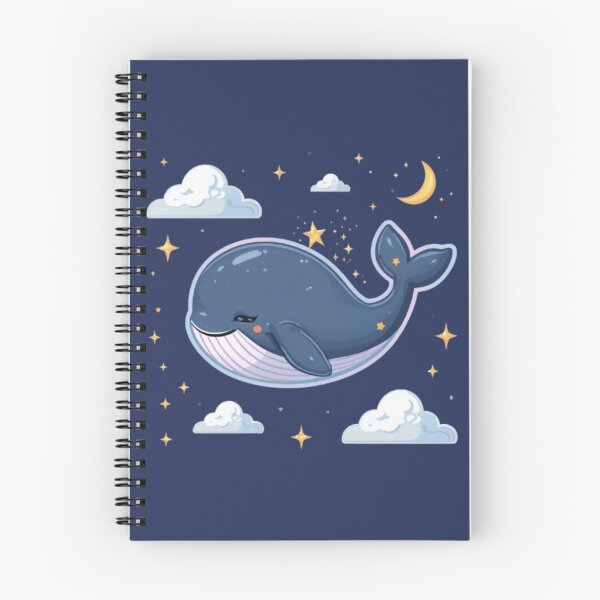 Item preview, Cute Cosmic Baby Whale Kawaii Sticker | Dreamy Moon & Stars Design designed and sold by Stylestickers55.
