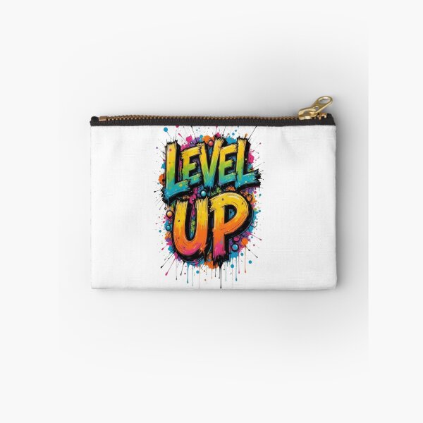 Item preview, Level Up – Colorful Graffiti Typography Splash Art designed and sold by PixelStyle Studio.