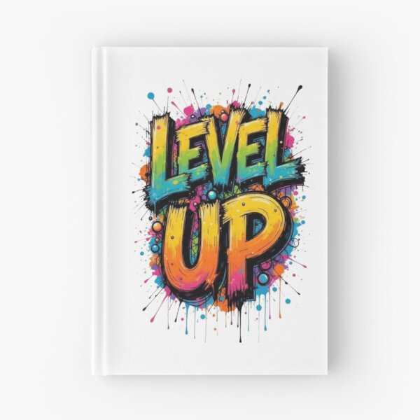 Item preview, Level Up – Colorful Graffiti Typography Splash Art designed and sold by PixelStyle Studio.