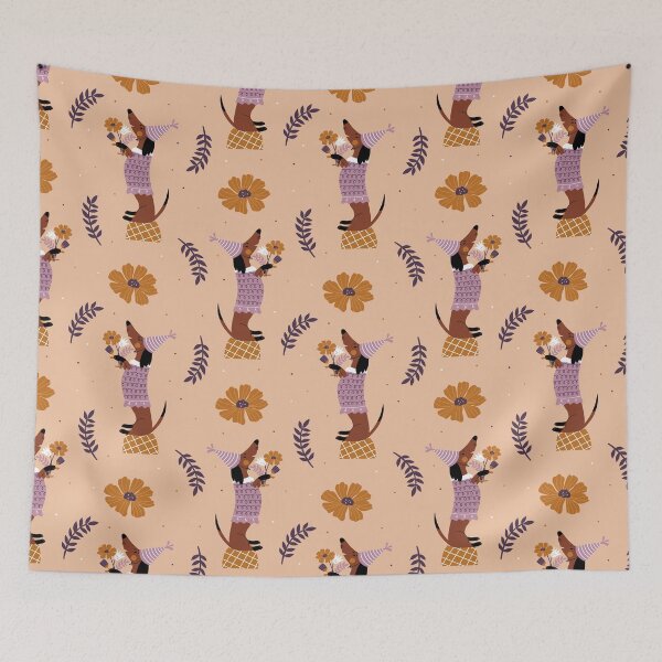 Item preview, dog party pattern designed and sold by WhiteFoxy-Main.